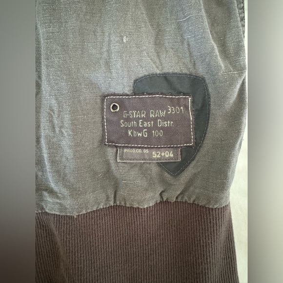 G Star Grey Linen Bomber Jacket size Medium - Picture 11 of 15
